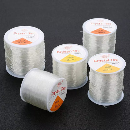 Plastic Crystal DIY Beading Stretch Cord Elastic Line for Jewelry Making