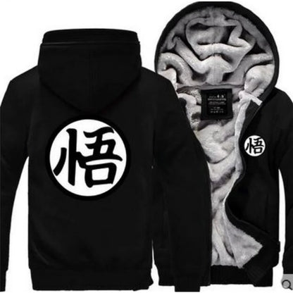 Autumn Winter Anime Sweatshirt Men's Fashion Streetwear Fleece Hoody Sportswear Jacket