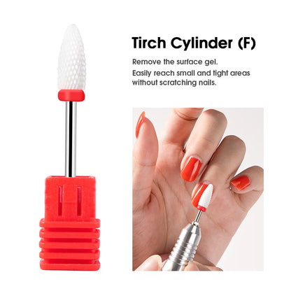 Dmoley Tungsten Carbide Nail Drill Bit - Electric Manicure & Pedicure Milling Cutter