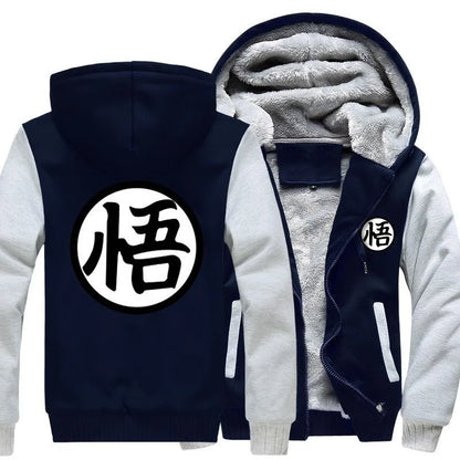 Autumn Winter Anime Sweatshirt Men's Fashion Streetwear Fleece Hoody Sportswear Jacket