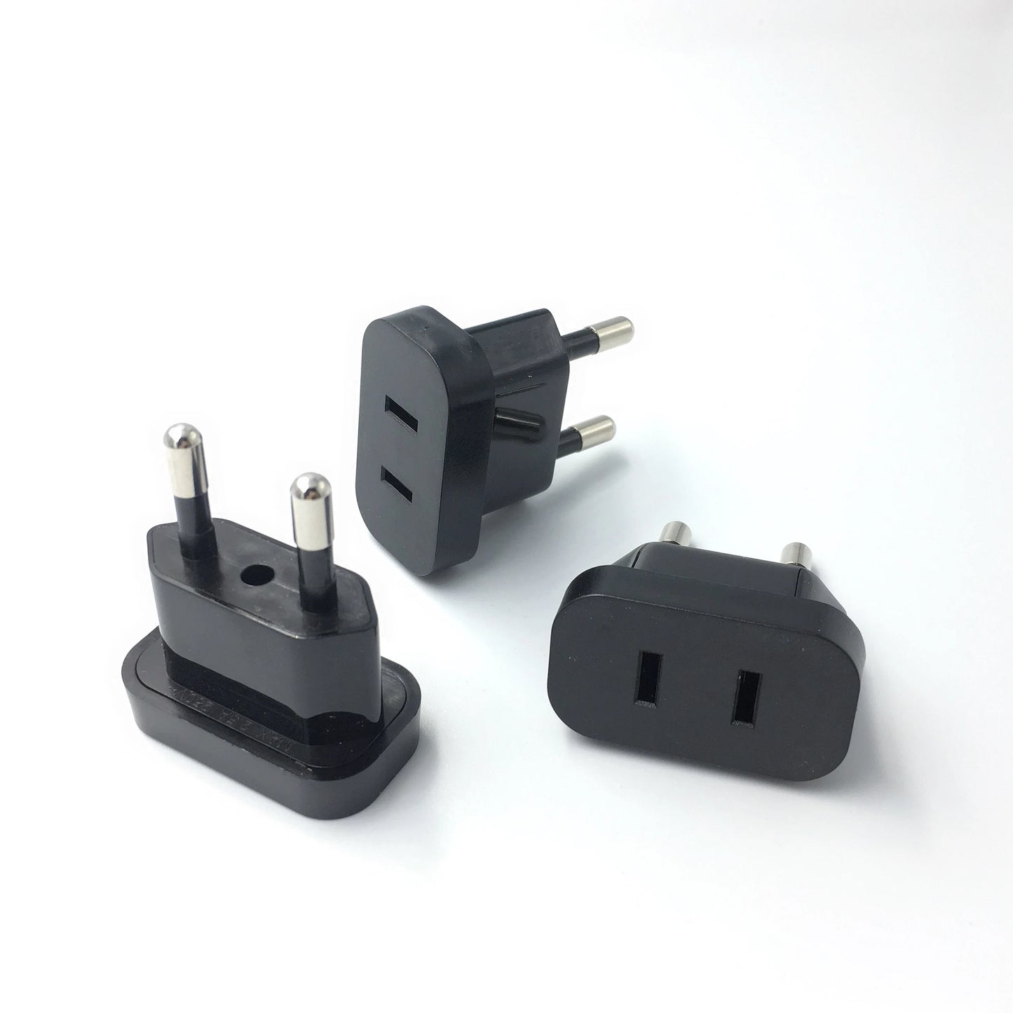 4.0mm & 4.8mm Pins Safety Retardant Material Power Plug Converter Travel Adapter - US to EU Europe High Power