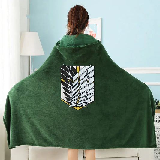 2021 Titan Blanket Cloak - Shingeki Kyojin Survey Corps Cosplay Hoodie