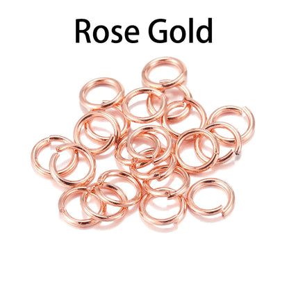 50-200pcs/lot 3-20 mm Jump Rings Split Rings Connectors For Diy Jewelry Finding Making Accessories Wholesale Supplies