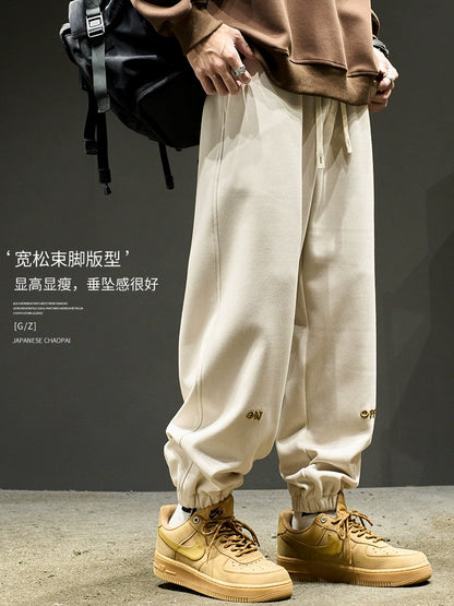 Sweatpants Spring Casual Ankle-Tied Loose American Pants