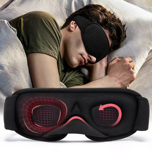 3D Light-Blocking Sleeping Mask - Soft, Breathable Eye Mask for Travel & Night Sleep