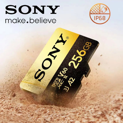 SONY High Speed Micro SD Memory Card 128GB/256GB/32GB/64GB MicroSD U3 A2 TF Flash Card for Xiaomi Phone, Camera, Tablet, PC