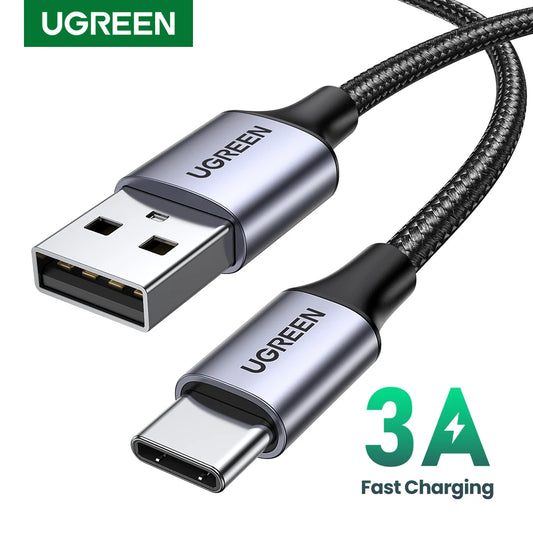 3A USB Type C Cable For Xiaomi Samsung Galaxy S24 Fast Charging USB Charging Data Cable 18W For iPhone 15 iPad Poco USB C