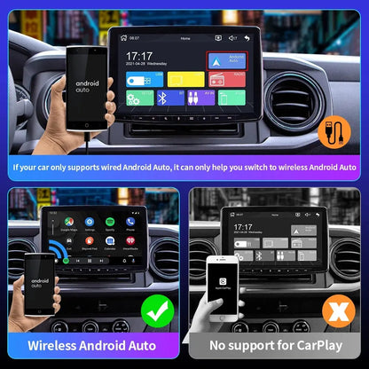 EKIY NEW Mini Wireless CarPlay Adapter for Toyota, Mazda, Nissan, Camry, Suzuki, Subaru, Citroen, Audi, Mercedes, Kia, Ford, Opel - Compatible with iOS15, Spotify, Bluetooth