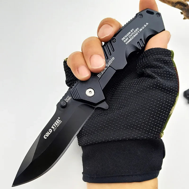 Folding Knife High hardnessTactical Survival Knife Outdoor Self-defense Knife Hiking Hunting Pocket Knife Camping EDC Tool Sharp