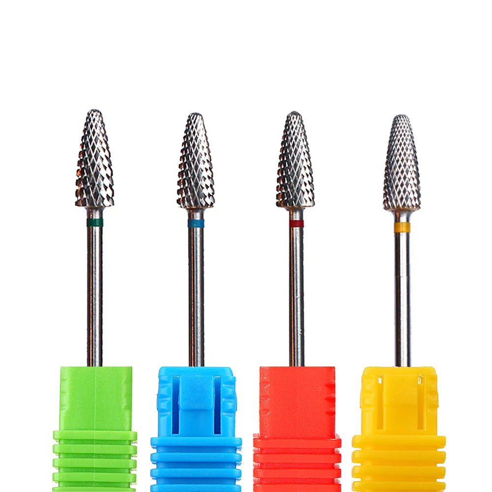 1pc Carbide Tungsten Nail Drill Bit - Rotary Burr Milling Cutter for Manicure & Pedicure Tools