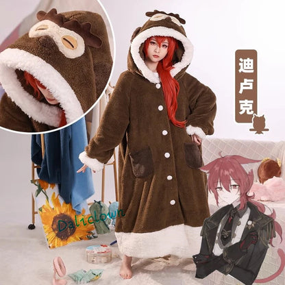 Genshin Impact Cosplay Pajama Set: Xiao, Kaeya, Yae Miko, Ganyu, Scaramouche Wanderer - Winter Sleepwear with Blanket