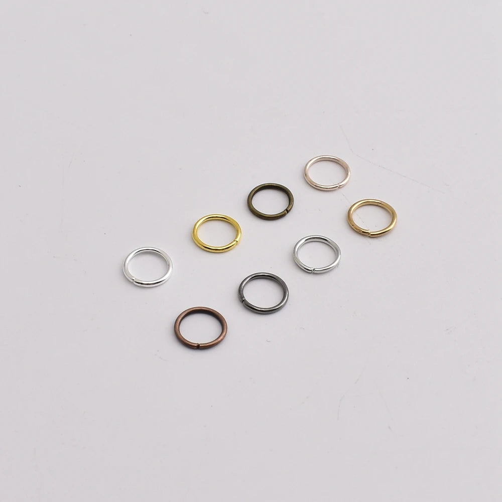 100-200Pcs/Lot 3-8mm Single Loop Open Jump Rings Split Rings Connectors For Jewelry Making Supplies Diy Handmade Accessories