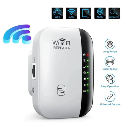 300Mbps Wireless Wi-Fi Repeater and 2.4G Router | Range Extender & Signal Amplifier 802.11N Network Card Adapter