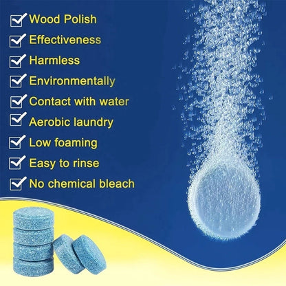 Solid Cleaner Car Windscreen Cleaner Effervescent Tablet Auto Wiper Glass Solid Cleaning Concentrated Tablets Detergent