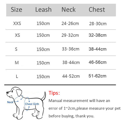 Dog Harness Leash Set for Small Dogs - Adjustable Puppy Cat Harness Vest for French Bulldog, Chihuahua, Pug - Outdoor Walking Lead Leash