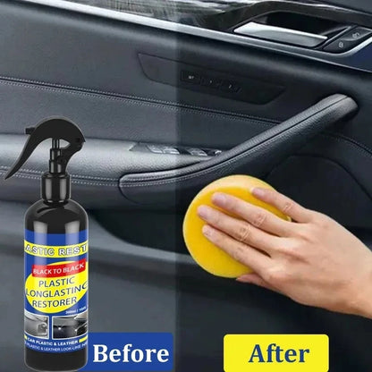 Car Plastic Restorer Coating Agent - Auto Plastic & Rubber Exterior Repair Cleaner