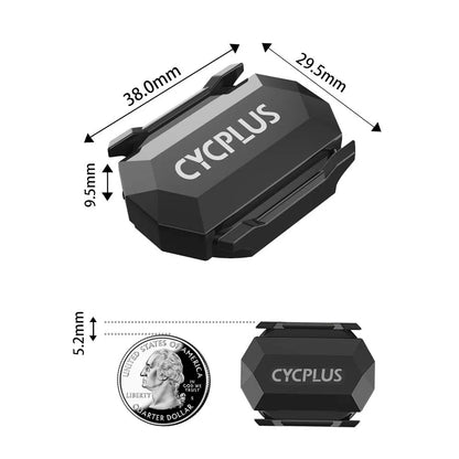 CYCPLUS Cadence Speed Dual Sensor: ANT+ & BLE 5.0 Speedometer for XOSS Strava Bike Computer