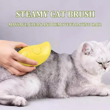 Cat Dog Steamy Brush - 3-in-1 Electric Pet Grooming Tool