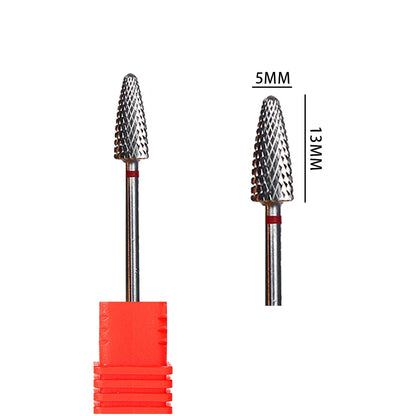 1pc Carbide Tungsten Nail Drill Bit - Rotary Burr Milling Cutter for Manicure & Pedicure Tools