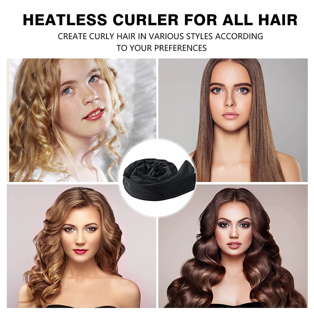 Heatless Curling Rod Headband - No Heat Hair Curler, Lazy Hair Rollers, Soft Sleeping Curlers for Easy Hair Styling