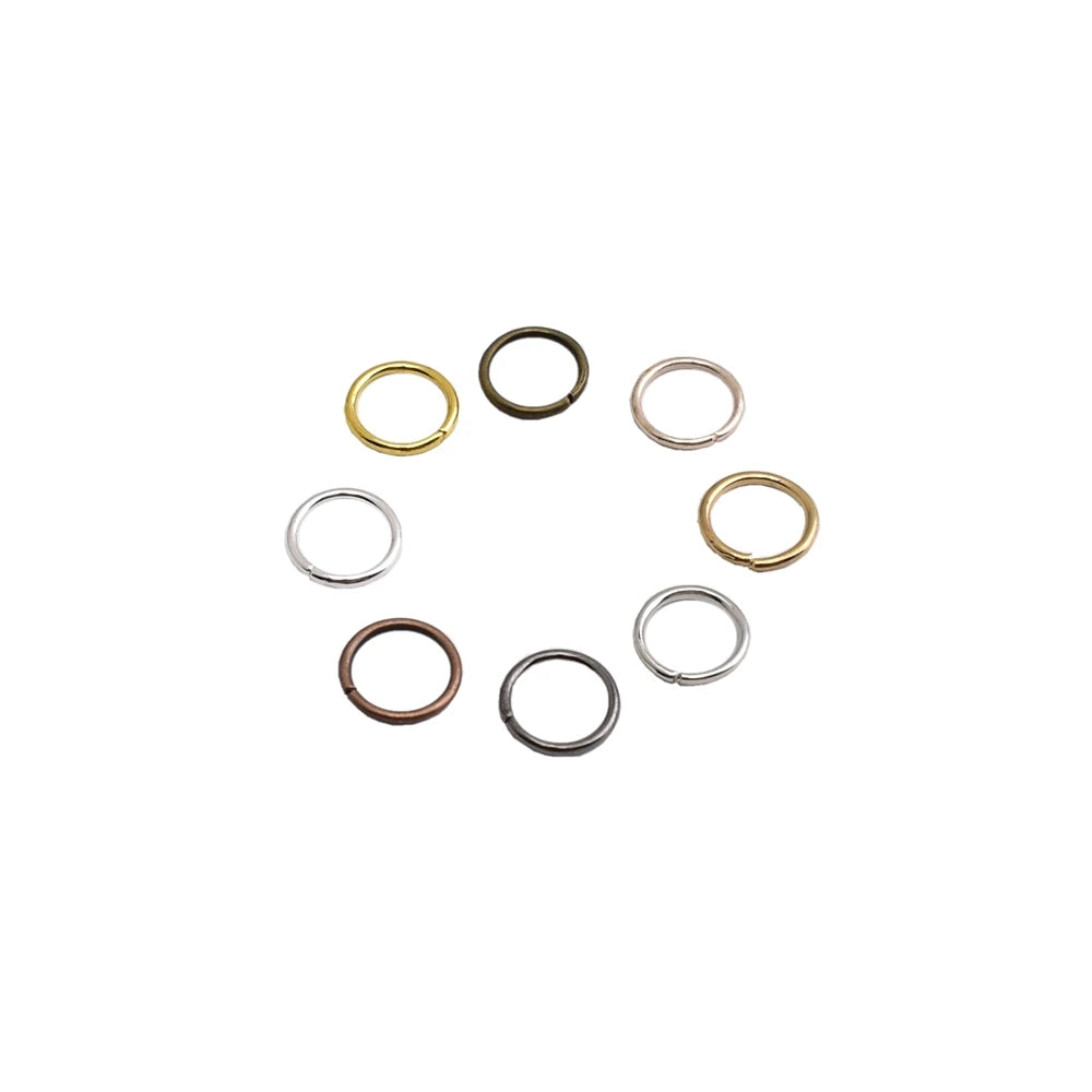 100-200Pcs/Lot 3-8mm Single Loop Open Jump Rings Split Rings Connectors For Jewelry Making Supplies Diy Handmade Accessories