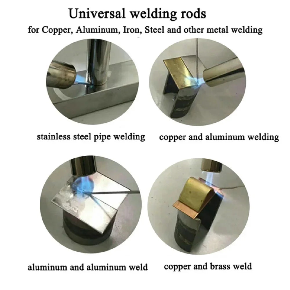 Easy Melt Universal Welding Rods - Steel, Aluminum, Copper, Iron, Metal Weld - Cored Welding Wire - No Solder Powder Needed for Torch
