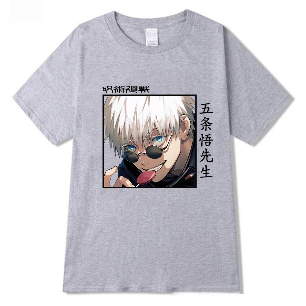 Jujutsu Kaisen Unisex Anime Graphic T-Shirt - Summer Casual Tee for Men and Women