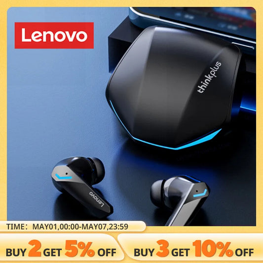 Lenovo GM2 Pro Bluetooth 5.3 Earphones Sports Headset Wireless In-Ear Gaming Low Latency Dual Mode Music Headphones New