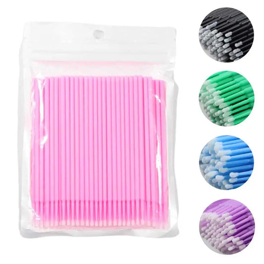 Disposable MicroBrush Eyelashes Extension Individual Lash Removing Swab Micro Brush For Eyelash Extension Tools