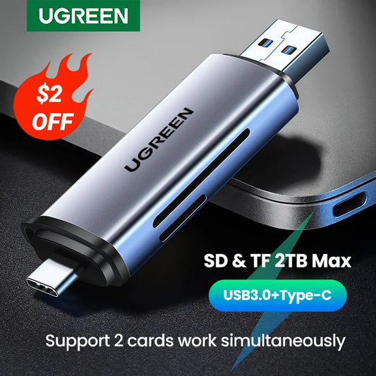 Card Reader USB3.0&USB C to SD MicroSD TF Thunderbolt 3 for PC Laptop Accessories Smart Memory Cardreader SD Card Adapter