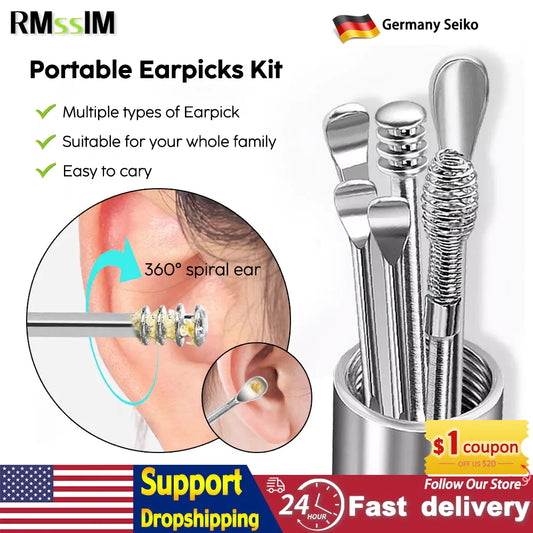 Deluxe Ear Cleaner Kit: Complete Earpick and Ear Wax Removal Set