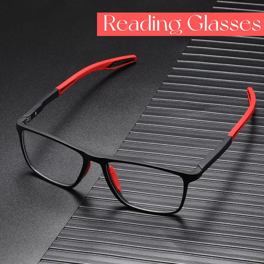 Anti-blue Light Ultralight TR90 Sport Reading Glasses for Presbyopia (Diopters +1.0 to +4.0) - Unisex Eyewear