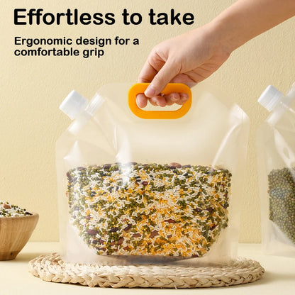 JeezBRUH Grain Storage Bag Portable: Keep Your Grains Fresh and Organized On-The-Go