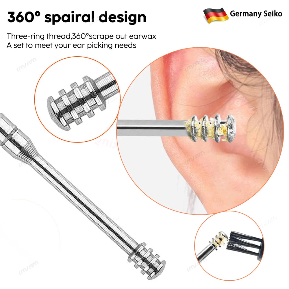 Deluxe Ear Cleaner Kit: Complete Earpick and Ear Wax Removal Set