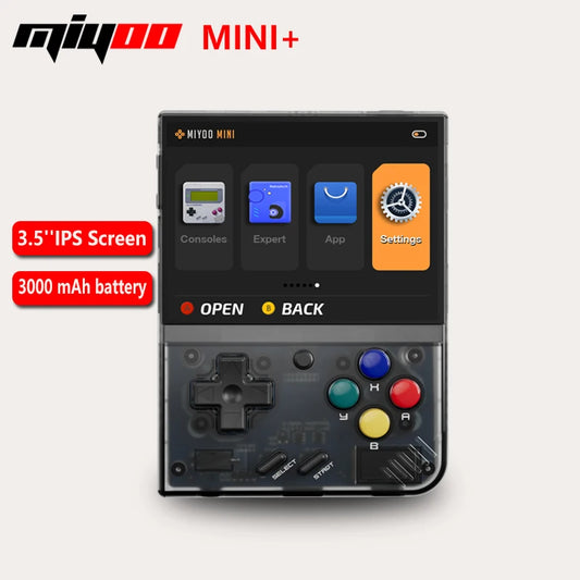 Mini Plus Portable Retro Handheld Game Console 3.5-inch IPS HD Screen Children's Gift Linux System Classic Gaming Emulator