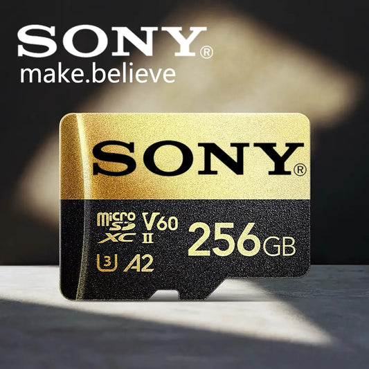 SONY High Speed Micro SD Memory Card 128GB/256GB/32GB/64GB MicroSD U3 A2 TF Flash Card for Xiaomi Phone, Camera, Tablet, PC