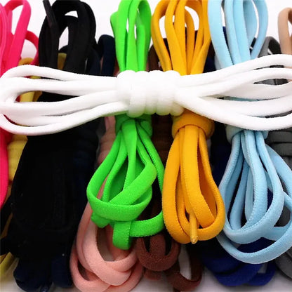 1Pair Elastic Lazy Shoelaces No Tie Shoe Laces Sneakers Flats Shoelaces for Kids Adult Quick Shoelace Fit All Shoes Freeshipping