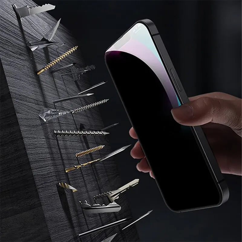 4PCS Privacy Screen Protector for iPhone 14 Pro Max, 14 Plus, 13, 15, 12, 11 Pro Max, 13 Mini - Anti-Spy Tempered Glass