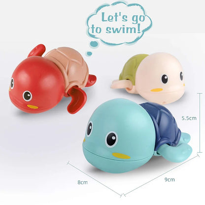 Baby Bath Toys Bathing Cute Swimming Turtle & Whale Pool Beach Classic Chain Clockwork Water Toy For Kids