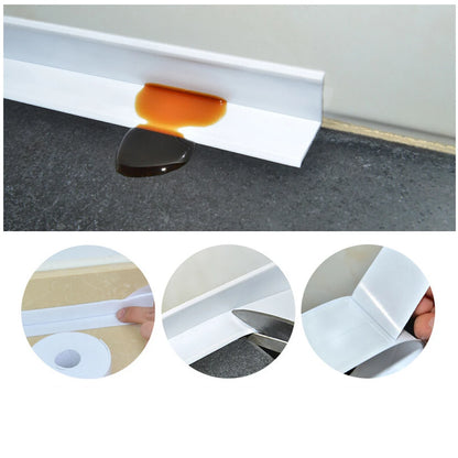 Shower Bath Sealing Tape Strips PVC Self Adhesive Waterproof Wall Sticker for Bathroom Kitchen Seal Caulk Strip Sink Mold Proof