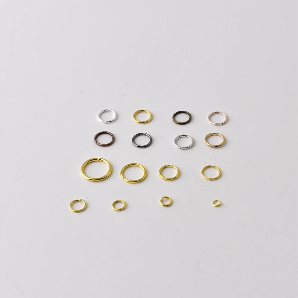 100-200Pcs/Lot 3-8mm Single Loop Open Jump Rings Split Rings Connectors For Jewelry Making Supplies Diy Handmade Accessories