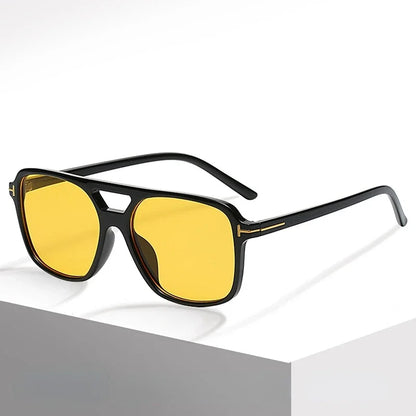 Vintage Square Sunglasses Women Retro Brand Mirror Sun Glasses Female Black Yellow Fashion Candy Colors Oculos De Sol Feminino