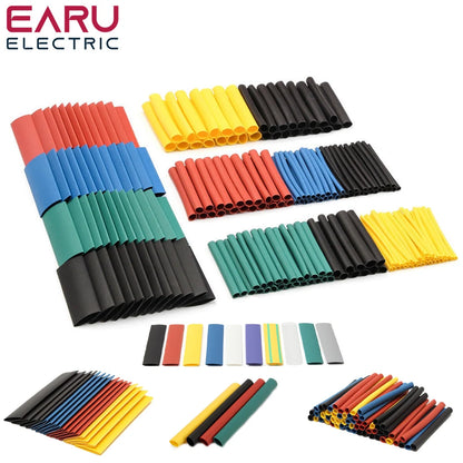 127-750pcs Heat-shrink Tubing Thermoresistant Tube Heat Shrink Wrapping Kit Electrical Connection Wire Cable Insulation Sleeving