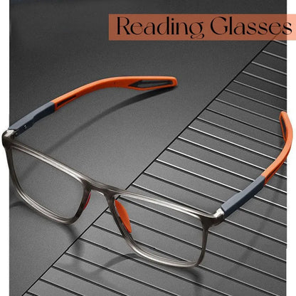 Anti-blue Light Ultralight TR90 Sport Reading Glasses for Presbyopia (Diopters +1.0 to +4.0) - Unisex Eyewear