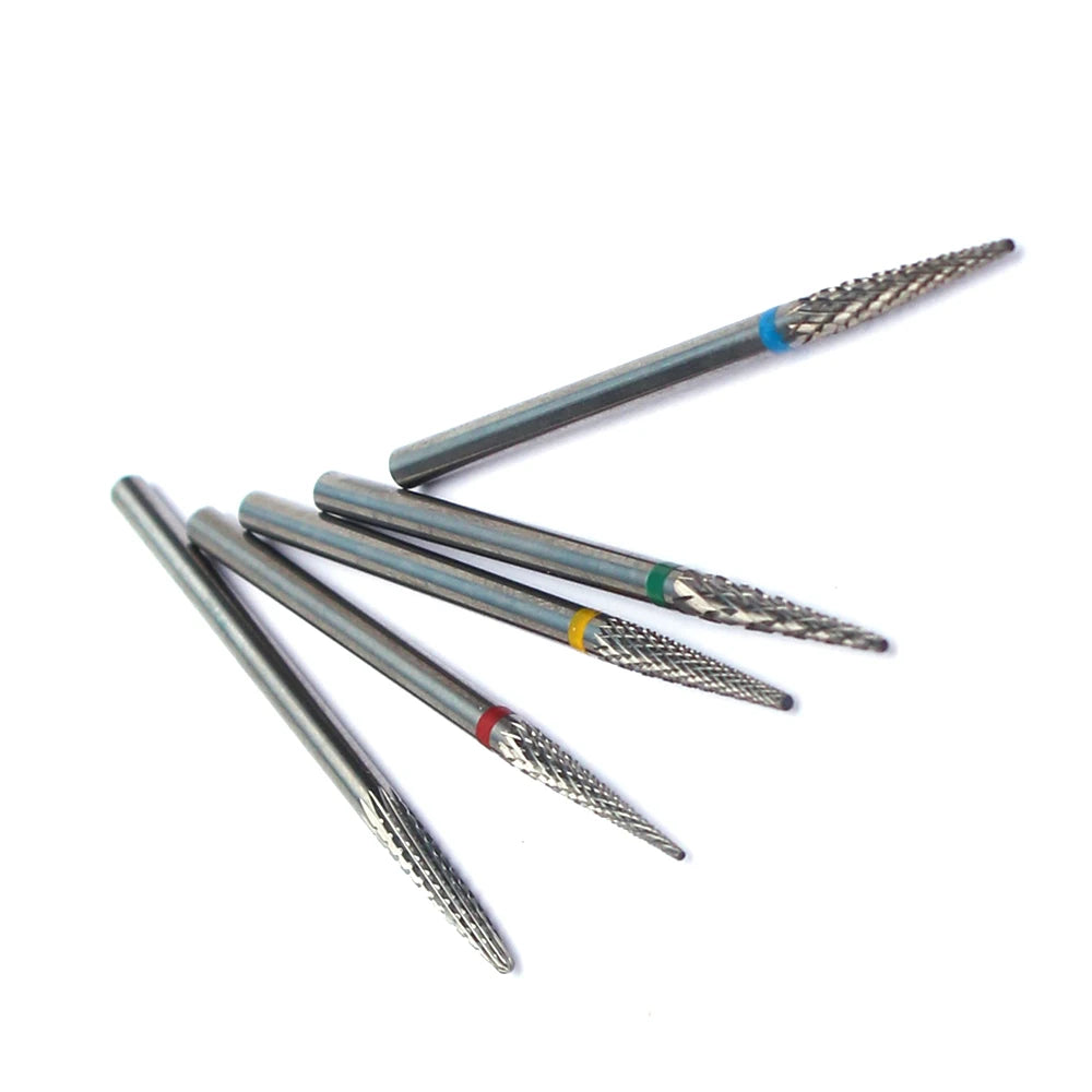 1pc Carbide Tungsten Nail Drill Bit - Rotary Burr Milling Cutter for Manicure & Pedicure Tools