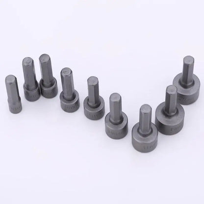 9pcs Hex Sockets Nut Driver Set (5mm-13mm) - Multi-functional Screwdriver and Socket Wrench Set