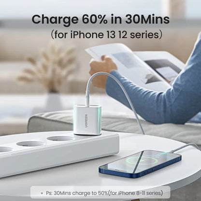 Quick Charge 4.0 3.0 QC PD Charger 20W QC4.0 QC3.0 USB Type C Fast Charger for iPhone 15 14 13 12 Xiaomi Phone PD Charger